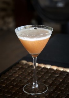 Gazpacho de sanda y espuma de meln
